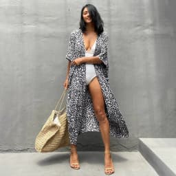 Beach Dress Tunic Cover up Embroidery Kaftan Saida de Praia Women Bikini Cover-up Pareo Sarong Beachwear