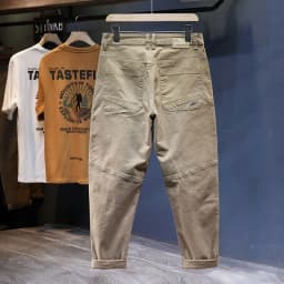 Mens Baggy Pants Harem Loose Fit Stretch Men Casual Pants Patchwork Fashion Men's Clothing Trousers Oversized Tapered Man Kpop