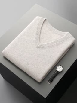 Men Wool V-neck Sweater Vest Pullover Autumn Winter Basic Casual Cashmere 100% Merino Wool Knitted Soft Sleeveless Waistcoat Top