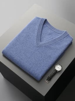 Men Wool V-neck Sweater Vest Pullover Autumn Winter Basic Casual Cashmere 100% Merino Wool Knitted Soft Sleeveless Waistcoat Top