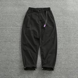 Summer thin casual pants men's straight straight tube loose conical overalls all cotton wash re-engraved purple mark daddy pants