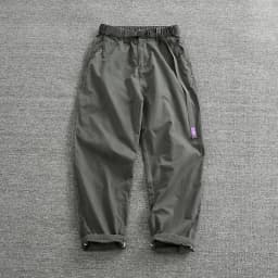 Summer thin casual pants men's straight straight tube loose conical overalls all cotton wash re-engraved purple mark daddy pants