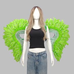 Carnival Graduation Ball Party Costume Accessories Artificial Feather Wings Halloween Catwalk Performance Character Cos Props
