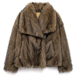 HXAO White Faux Fur Coat 2024 Woman New in coats Autumn Winter Fur Plush Fluffy Jacket Warm Red Gray Black Outerwears