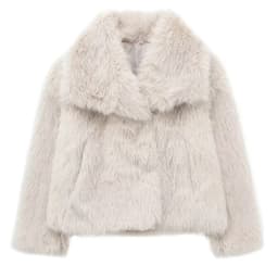 HXAO White Faux Fur Coat 2024 Woman New in coats Autumn Winter Fur Plush Fluffy Jacket Warm Red Gray Black Outerwears