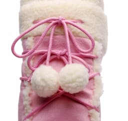Free Ship Women Snow Boots Warm Plush Comfortable Platform Shoes Lady Lace-up Mid-Calf Pink Boots Non-slip Winter Shoes Booties