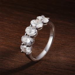 KNOBSPIN D VVS1 4*6mm Oval Moissanite Rings for Women Fine Jewelry Engagement Wedding Eternity Bands with GRA s925 Slive Ring