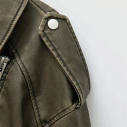 2025 Vintage Loose Pu Faux Leather Short Jacket with Belt Streetwear Female Zipper Retro Moto Biker Coat Outwear Tops