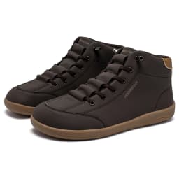 HOBIBEAR Mid Top Barefoot Shoes Mens Womens Wide Toe Ankle Boots Outdoor Non-Slip Artificial Leather Shoes