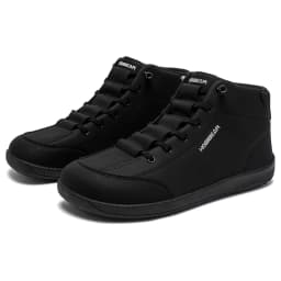 HOBIBEAR Mid Top Barefoot Shoes Mens Womens Wide Toe Ankle Boots Outdoor Non-Slip Artificial Leather Shoes