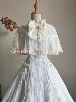 French Elegant Sweet Lolita Dress Women Bow Lace Patchwork Princess Party Dresses New Slim Fashion Hepburn Clothing Summer 2025