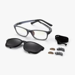 Ralferty 2 In 1 Kids Sunglasses Polarized Clips On Glasses Child 0 Diopter Prescription Optic Myopia Eyewear Frame Glasses Chain