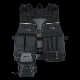 Tool Vest for Men with Pouches and Belt, Adjustable Multi-Pocket Safety Tool Vest for Electrician, Carpenter