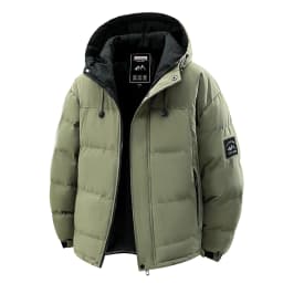 New Windproof Thickening Men Tops Outdoors Loose Versatile Comfort Keep Warm Coats Winter Fashion Casual Solid Hooded Parka Men
