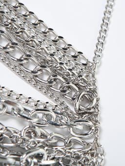 Sexy See Through Metal Chain Crop Top Women Summer Halter Tank Top Woman Clothing Cropped Club Party Tops Hotwife Rave Outfits