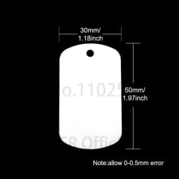 Wholesale 100Pcs Sublimation Keychian Custom Personalized Identity Tag Dog ID Tags DIY For Men Pendant Collar Accessories