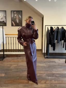 Vintage Fashion Elegant High Neck Leather Jacket 2025 New Exquisite Cinched Waist Short Coat High Street Faux Leather Clothes