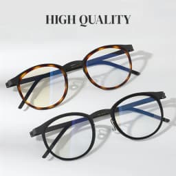 High Quality Pure Titanium Photochromic Anti Blue Light Reading Glasses for Men Woman with Oval Brand Design Presbyopia Glasses