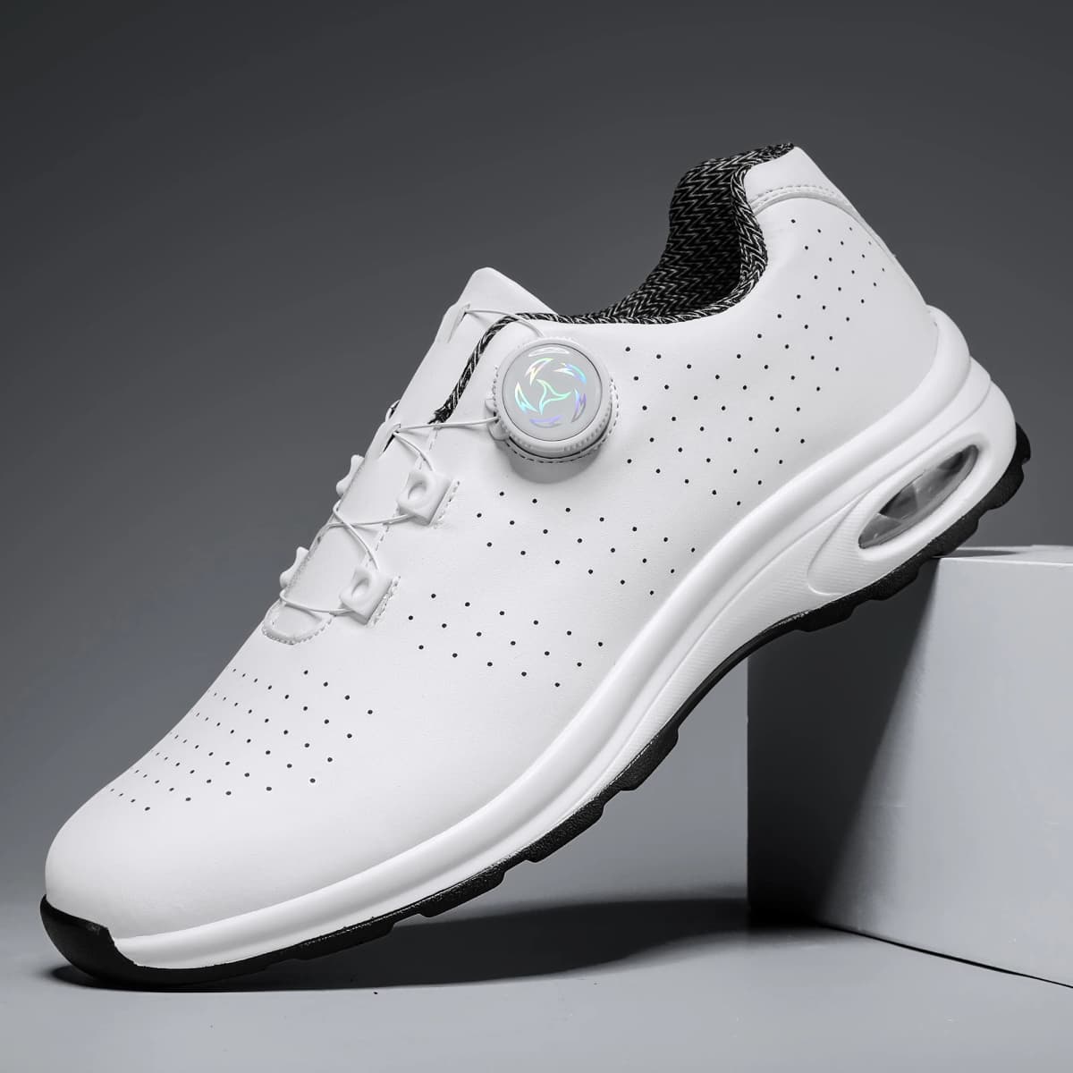 Simple Nen's Casual shoes, With Comfortable and Breathable design, Air-cushioned sole, Suitable for Outdoor Cycling and Golfing.