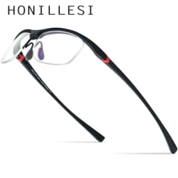 FONEX HONILLESI TR90 Glasses Frame Men Brand Designer Semi Rimless Ultralight Bicycle Eyeglasses Half Rim Sports Eyewear 7027