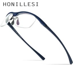 FONEX HONILLESI TR90 Glasses Frame Men Brand Designer Semi Rimless Ultralight Bicycle Eyeglasses Half Rim Sports Eyewear 7027