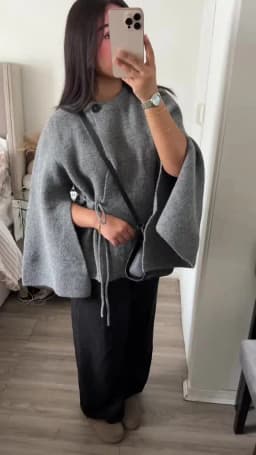 Casual Solid Women's Cardigan Lace Up Loose Knitwear Chic Spliting Batwing Sleeve Knitted Sweaters 2025 New Autumn Lady Knit Top