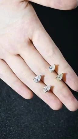 COSYA D Color 1-4CT Pear Cut Moissanite Earrings for Women S925 Silver Plated 18K Gold Waterdrop Diamond Dainty Fine Jewelry