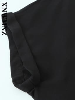 XNWMNZ 2025 Summer Women Clothing Casual Simple Turn-down Collar Short Sleeve Short Pants Fashion Jumpsuit Commuting High Waist