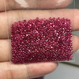 Mosangna A Quality Brilliant Cut Round 0.8-3mm 100% Natural Red Ruby Blue Sapphire Pirce Per Carat