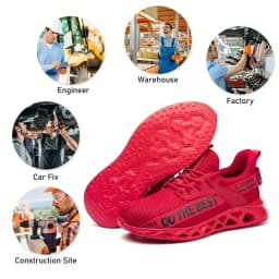 Safety Protective Mining Boots Men Steel Toe Safety Shoes Anti-smash Anti-puncture Function Work Shoes Fashion Multicolored
