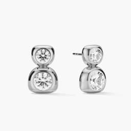Lnkry 14K Gold Filled Irregular Stud Earrings Sparkling Test Passed 5MM Round Moissanite Earring for Women 2026 Trend Jewelry
