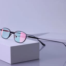 CATERSIDE Men's Hip Hop Sunglasses Premium Metal Small Frame Women's Travel Business Party Holiday Gift Decorative Glasses UV400