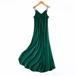 2026 Women's Fashion New 21MM 100% Natural Mulberry Silk Plain Satin Extended French Sexy Adjustable Shoulder Strap Solid Dress