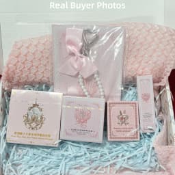 Flower Knows Mixed Makeup Gift Box 3-4Pcs Random Set Eyeshadow Blush Lipstick Perfume Mirror Pendant Cosmetics Combination