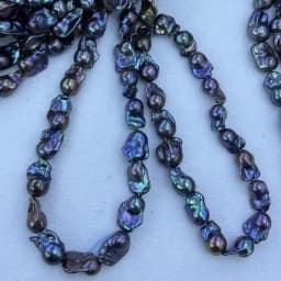 AAAAA Colorful Baroque Tail Beads High-Quality Natural Freshwater Pearls Beads for Jewelry Making DIY Necklaces Accessories 38cm