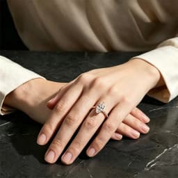 TEZZC 3CT Marquise Cut Moissanite Ring S925 Silver Gold Plated Engagement Wedding Band Lab Diamond Promise Rings For Women