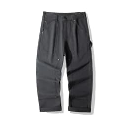OKONKWO B01 Lumberjack Striped Canvas Full Length Casual Work Pants Durable Everyday Wear Fashionable Outdoor Trouser for Men