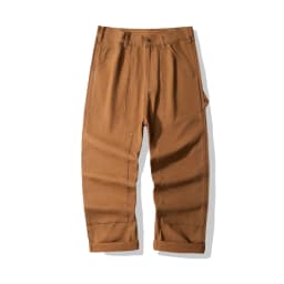 OKONKWO B01 Lumberjack Striped Canvas Full Length Casual Work Pants Durable Everyday Wear Fashionable Outdoor Trouser for Men