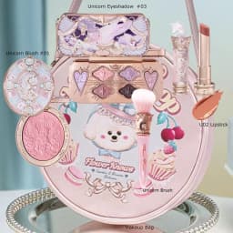 Flower Knows Makeup Set Box Full Swan Bear Garden Collection Embossed Blush Shine Lipstick Kit Foundation All in Maquiagem Kit
