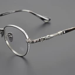New Fashionable High end Brand Personalized Women's Titanium Frame Eyeglass Casual Retro Carving Decoration Men's Luxury Glasses