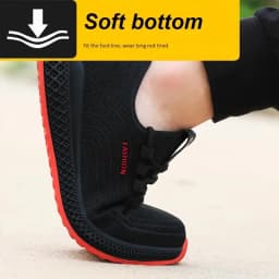 Anti-Smash Puncture-Proof Indestructible Mining Boots Steel Toe Safety Shoes Men Rubber Sole Safety Work Boots For Men Shoes