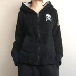 Y2k Lamb Wool Jackets Women Gothic Hoodies Cross Skull Grunge Zipper Sweatshirts Vintage Casual Hooded Coats Haraiuku Streetwear