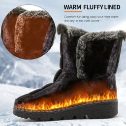 Women's Boots 2025 Trend Winter Shoes For Woman Winter Boots Ankle Low Heels Botas Mujer Waterproof Snow Boots With Fur Shoes