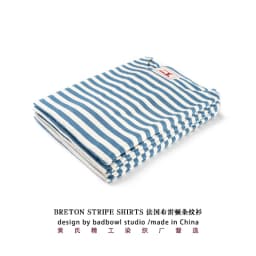 Men Loose Fit One Shoulder Sea Soul Long Sleeve T Shirt Blue White Breton Striped 100% Cotton Versatile Casual Tops
