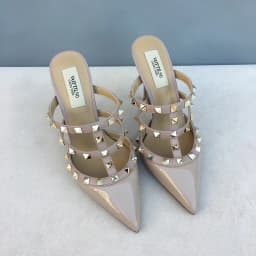 Women's sandals luxury Brand Shoes Woman 2025 trend Ankle Strap Summer Rivets High Heels Slippers Design Pointed Toe Sexy party