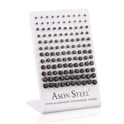 60Pairs/Lot Stainless Steel 3-8MM Clear Round Crystal Zircon Stud Earrings 4/6 Prong Tragus Cartilage Piercing Jewelry Wholesale