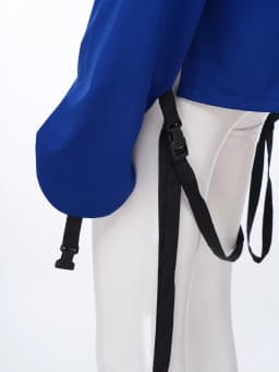 Adult Upper Limb Protective Tops Manic Patients Nursing Safety Restraint Clothes Long Sleeve Back Buckles Securing Strap T-shirt