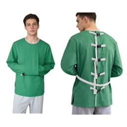 Adult Upper Limb Protective Tops Manic Patients Nursing Safety Restraint Clothes Long Sleeve Back Buckles Securing Strap T-shirt