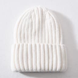 Winter Silk Satin Lined Beanie Hats Women Men Unisex Thick Chunky Cap Striped Warm Soft High Quality Cashmere Knitted Beanie Hat