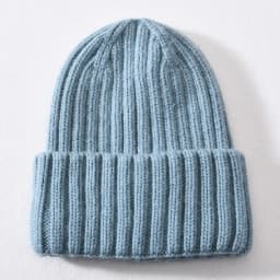 Winter Silk Satin Lined Beanie Hats Women Men Unisex Thick Chunky Cap Striped Warm Soft High Quality Cashmere Knitted Beanie Hat